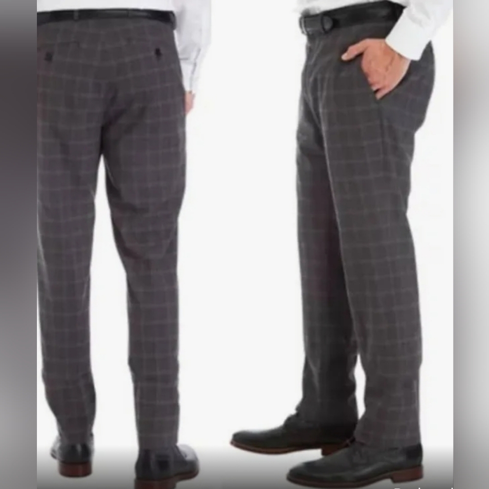 Kenneth Cole window pane pants 30×32